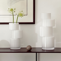 Tier Vase, H26 cm, Chalk White
