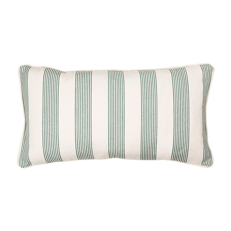Park Stripe Cushion, L40 x H40cm, Green