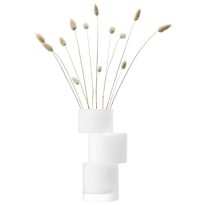 Tier Vase, H26 cm, Chalk White