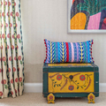 Gloria Cushion, 42 x 70 cm, Blue Multi