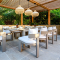 Caicos Outdoor Dining Chair, Taupe