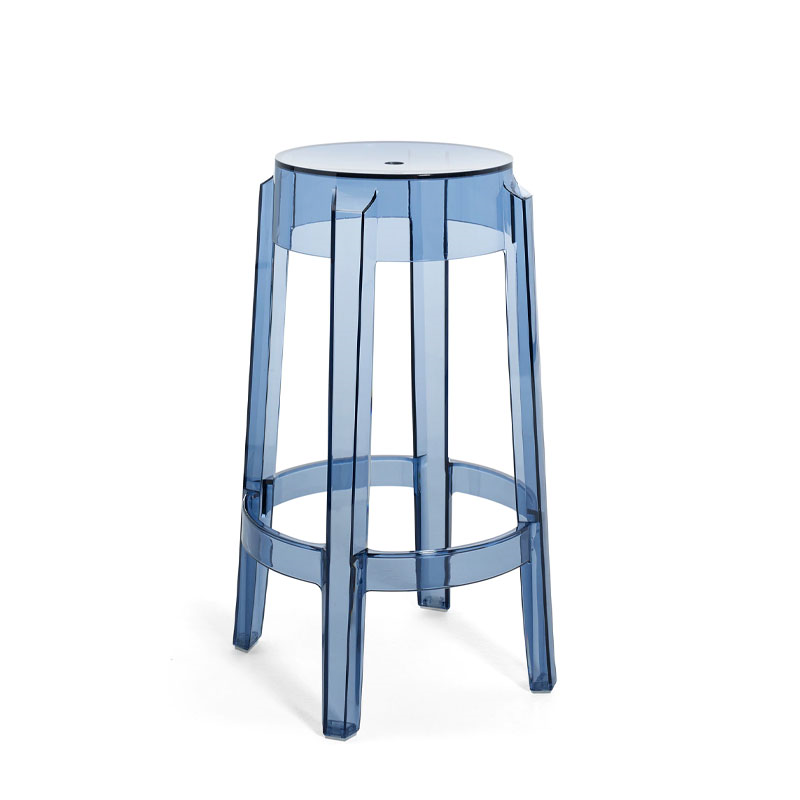 Philippe Starck 2005 Charles Ghost Stool, H65cm, Powder Blue